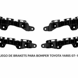 JUEGO DE BRAKETS PARA BOMPER TOYOTA YARIS SEDÁN 07-12